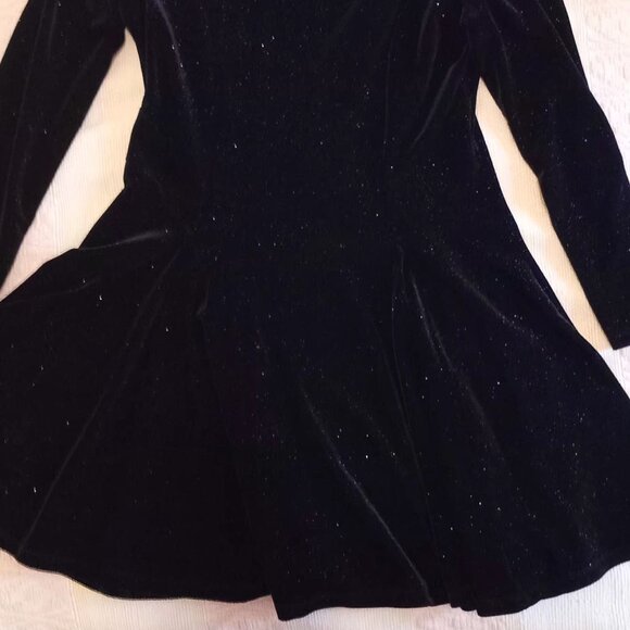 Sparkely velvet black dress - MS - Picture 2 of 7